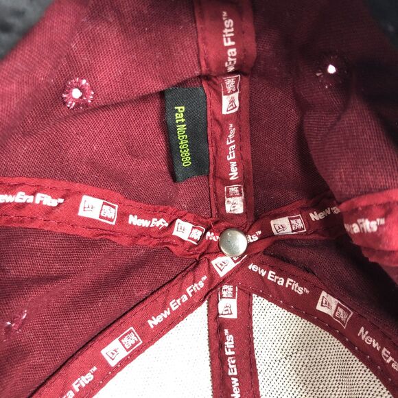 New Era NCAA Virginia Tech Hokies Mens Hat Medium Large Chicago Maroon Gray - Picture 6 of 7